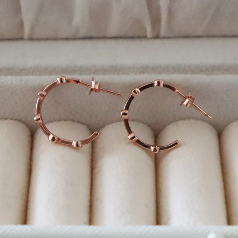 Aros abierto circonitas blancas