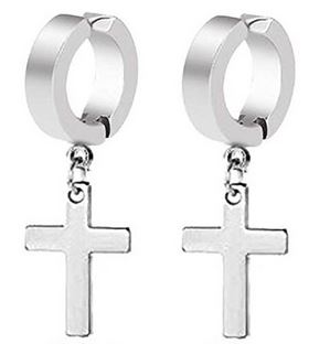 Aros cruz colgante 28mm