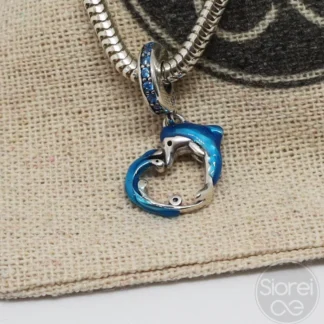 Charm delfín corazón