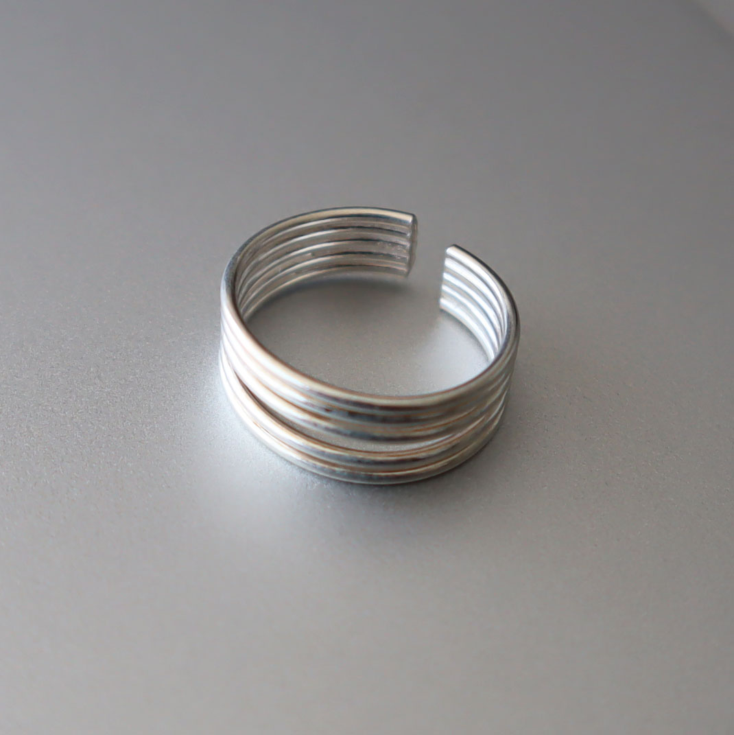 Anillo Midi 5 lineas 3 Anillo Midi 5 lineas - Imagen 3